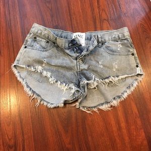 One Teaspoon Bonitas Denim Shorts